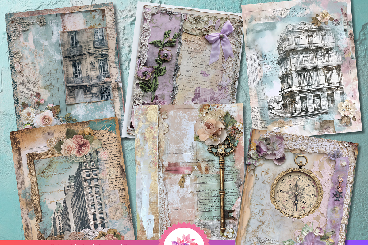 24 Vintage Shabby Chic, a Graphic by Kalindiprints (Photo 10 of 10)