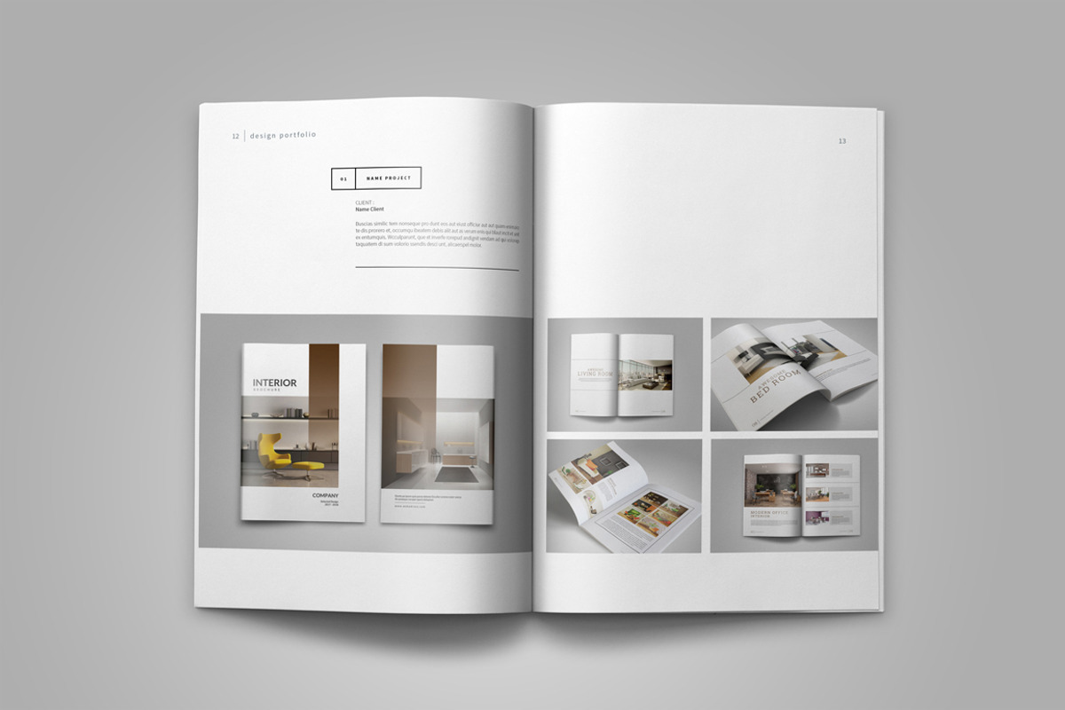 Graphic Design Portfolio Template, a Brochure Template by adekfotografia (Photo 9 of 29)