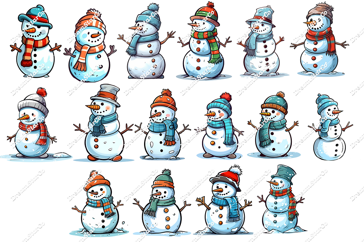 Snowman Party, an Object Graphic by DreamerStarCo (Photo 3 of 5)