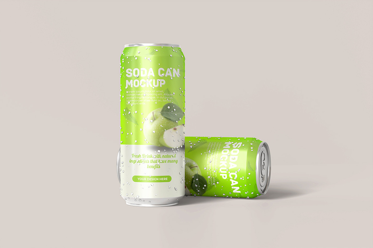 Soda Can Mockup, a Product Mockup by graphicsecond (Photo 3 of 5)
