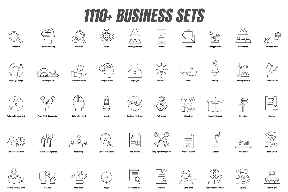 3800+ Icon Bundle (Icon Pack), an Outline Icon by soglamun (Photo 3 of 5)