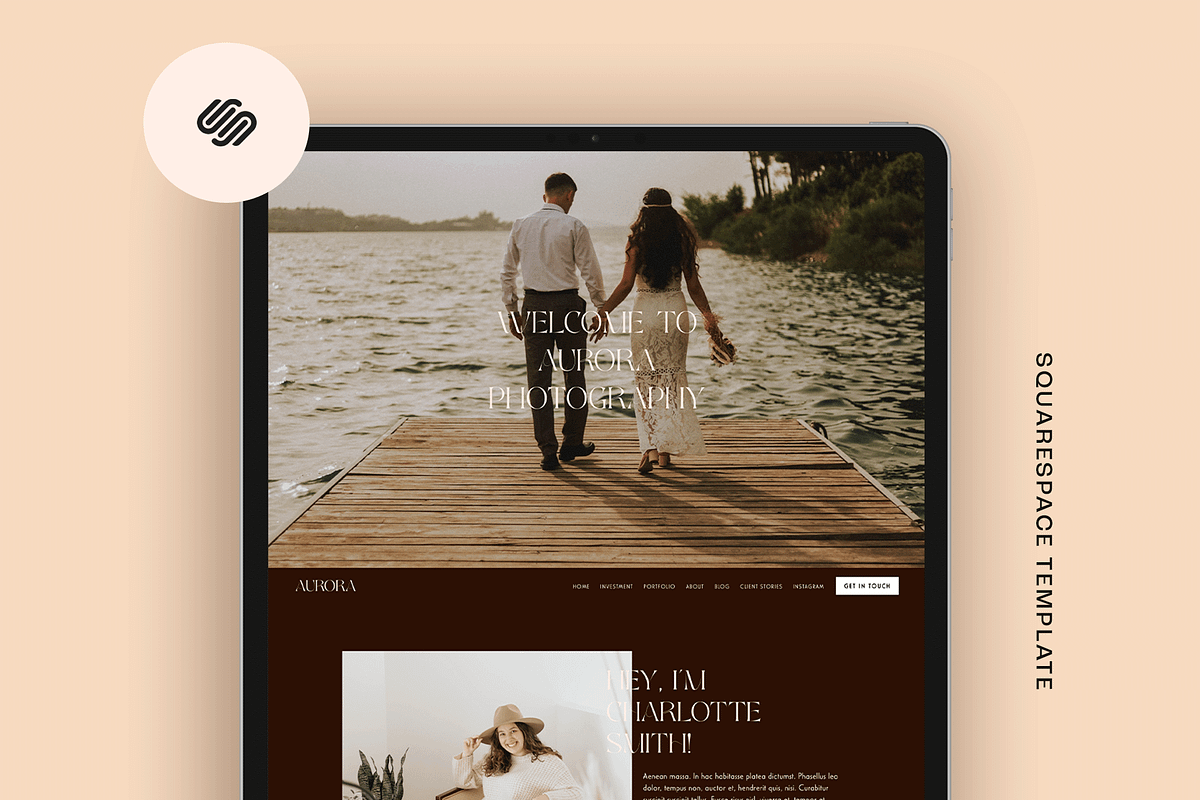 Photographer Squarespace 71 Template, a Websites & App Template by Kseniia_Design (Photo 5 of 9)