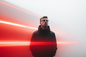 Man in glasses stands confidently ag, a Person Photo by MistyDay