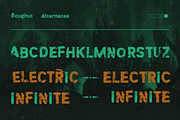 Roughut - A Distressed Display Font, a Sans Serif Font by Drizy (Thumbnail 5 of 10)