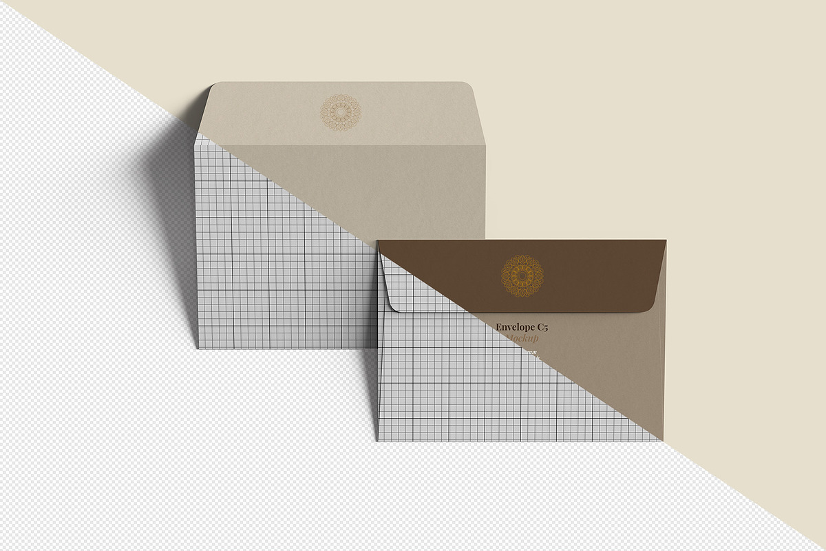 Envelope C5 Mockup - 12 Views, a Packaging Mockup by Illusiongraphic (Photo 18 of 26)