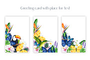 Tropical Birds, Watercolor painting, an Animal Illustration by Hanna Hryharenka (Thumbnail 5 of 13)
