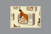 Call Now! Vector retro poster set., a Technology Illustration by PoPaShop (Thumbnail 7 of 8)