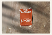 Taped Poster Mockup PSD, an Advertising Mockup by Bruto Mockups (Thumbnail 3 of 3)
