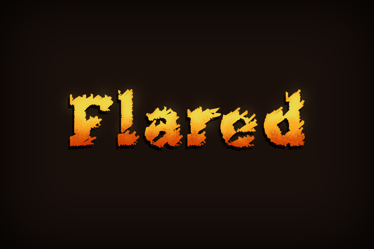 Flared Font