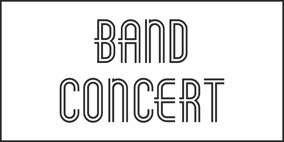 Band Concert JNL, a Font by Jeff Levine Fonts (Photo 2 of 5)