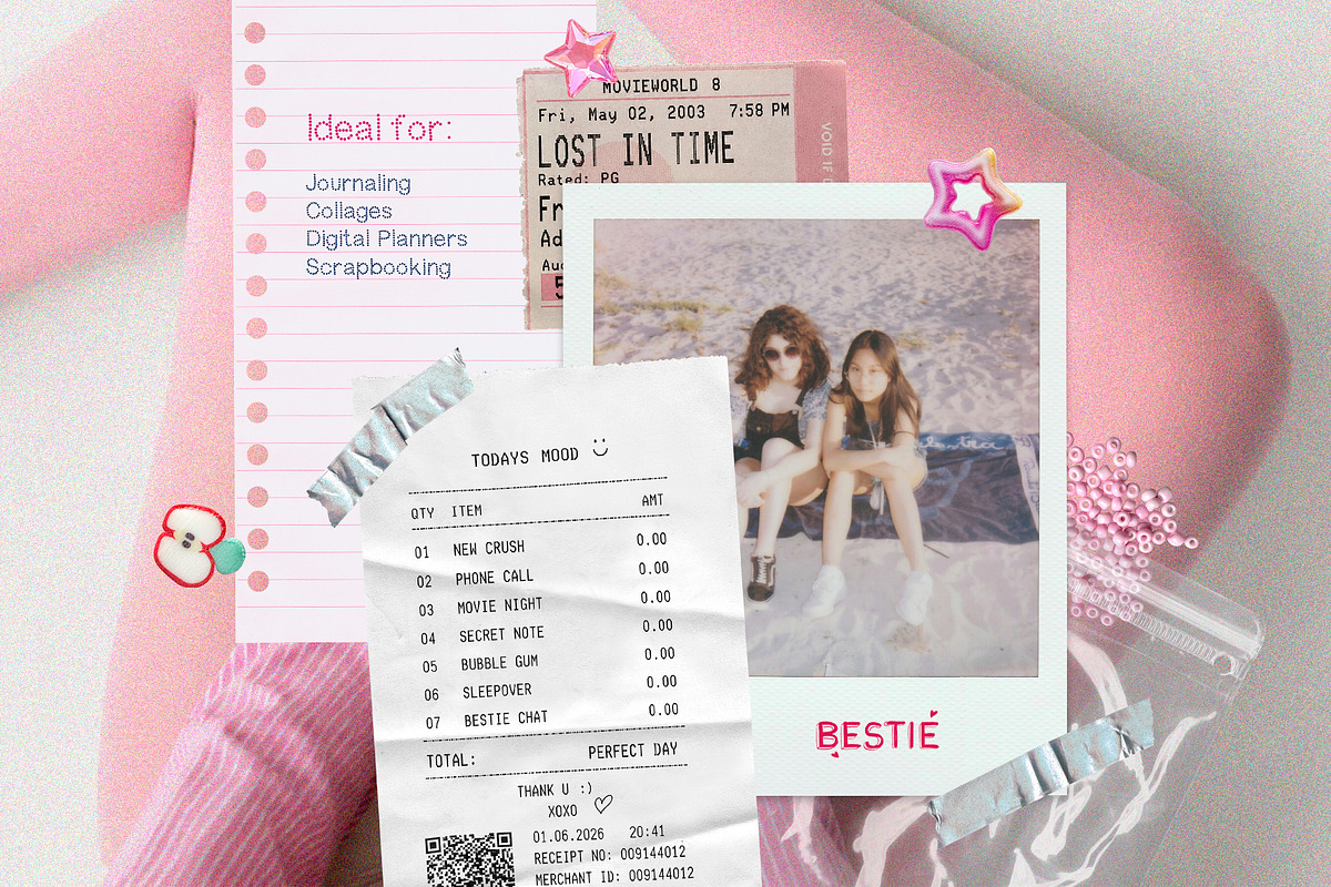 Y2K Diary Collage Kit, an Object Graphic by Eva Gentle (Photo 13 of 13)