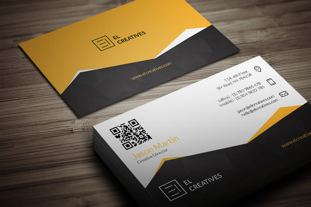 Creative Orange Business Card, a Business Card Template by bouncy (Photo 1 of 4)