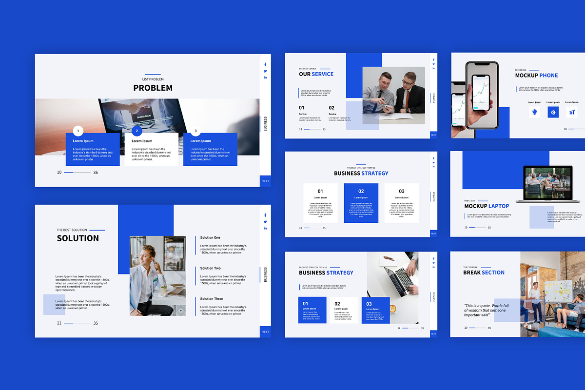 Business Keynote Template preview 4