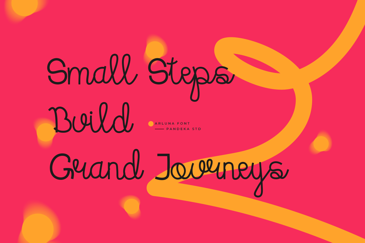 Arluna - Script Monoline Font, a Script Font by Pandeka Studio (Photo 5 of 9)