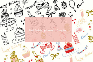 Vector Elements Birthday Pack