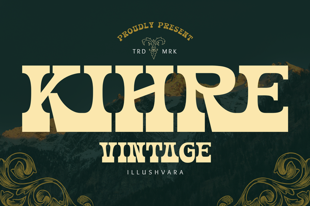Kihre Vintage - Logo Branding Font, a Serif Font by Illushvara Design (Photo 1 of 10)
