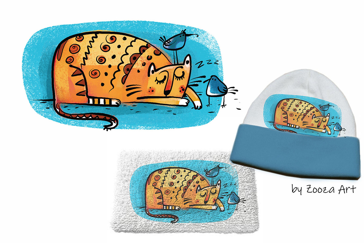 Wild Wild Cat - 14 illustrations, an Illustration by Zooza Art (Photo 6 of 15)