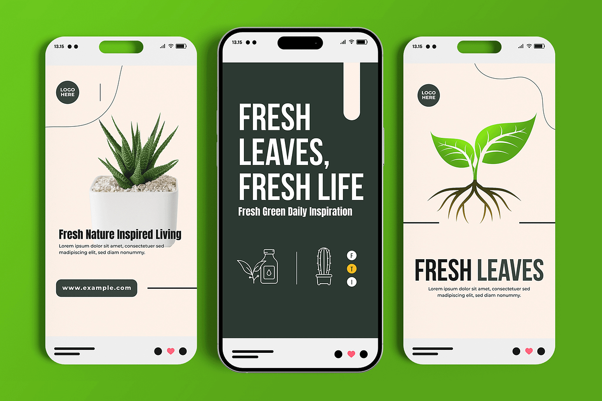 Nature Social Media Story Template, a Social Media Template by MightyDesign (Photo 1 of 6)
