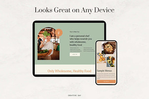 Private Chef Squarespace Template