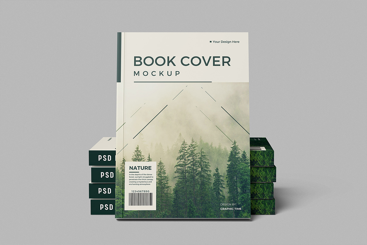 Book Cover Mockup, a Books & Magazine Mockup by graphictime (Photo 7 of 12)