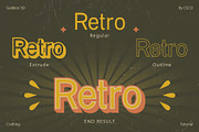 Galdien 3D, a Sans Serif Font by Craft Supply Co. (Thumbnail 2 of 8)