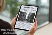 Front Page Newspaper Template, a Flyer Template by ZoloDesignHub (Thumbnail 4 of 7)
