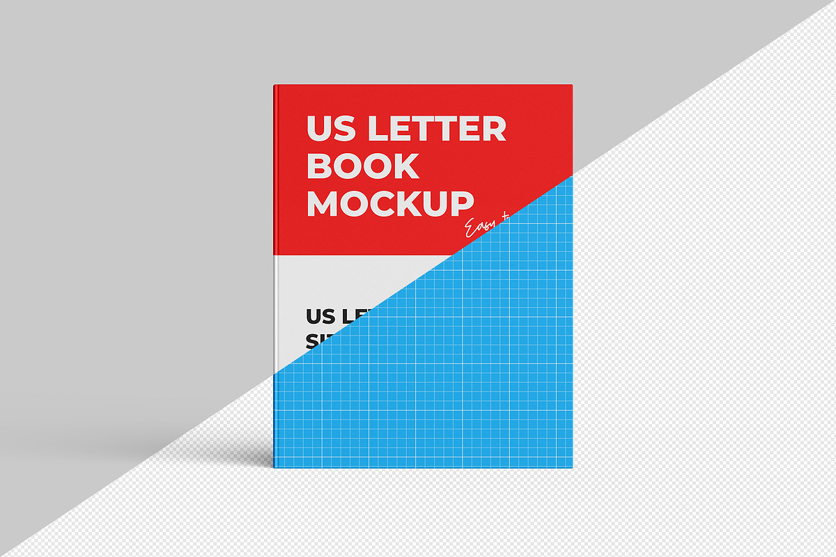 US Letter Book Mockup - 8 views, a Books & Magazine Mockup by Illusiongraphic (Photo 11 of 22)