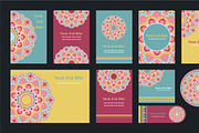 20 Mandala Vintage Template Card., a Card Template by Noree (Thumbnail 9 of 20)