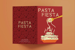 Bifold Pasta Restaurant Menu, a Flyer Template by FaraHelal
