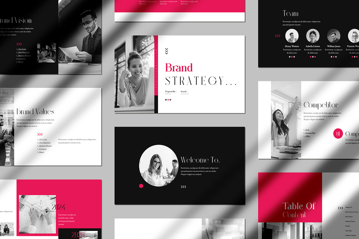Brand Strategy Presentation Template, a Presentation Template by White Graphic (Photo 8 of 8)