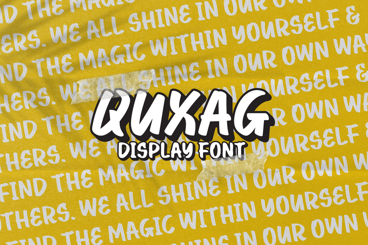 Quxag - Display Font, a Handwritten Font by productype1 (Photo 6 of 10)