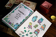 Floral Owls - 55 objects, an Illustration by Zooza Art (Thumbnail 2 of 14)