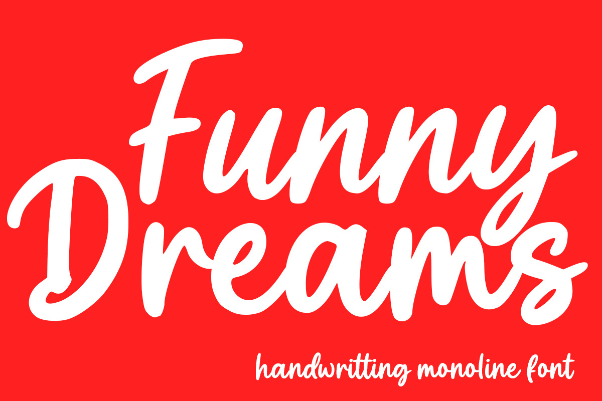 Funny Dreams, a Handwritten Font by Struggle Studio (Photo 8 of 8)