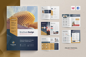 Proposal Template | Word, InDesign, a Brochure Template by Creativity-Design