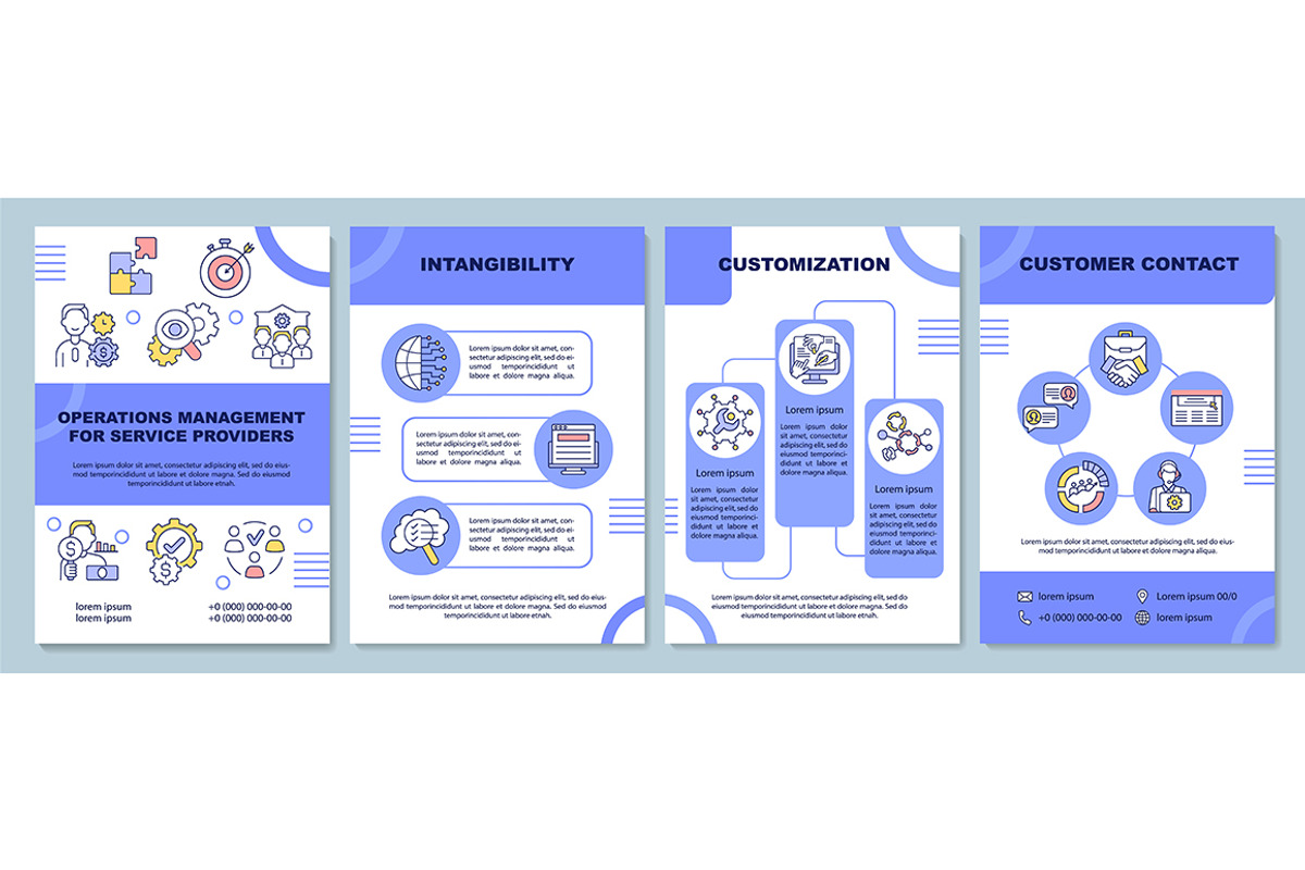 Operation management brochure, a Brochure Template by IMG Visuals