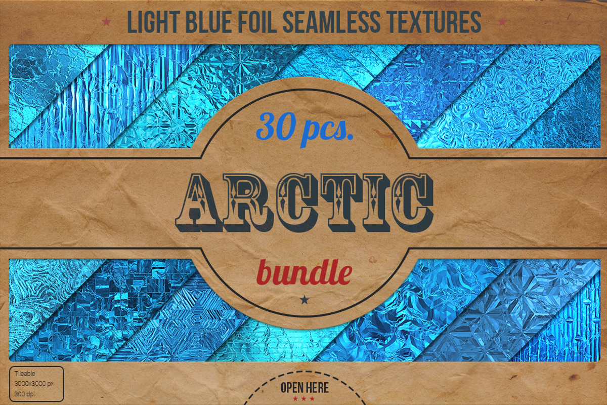 Light Blue Foil Textures XL Bundle, a Texture Graphic by Marabu Textures Store (Photo 1 of 5)