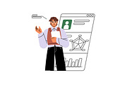 Business people working concept set, a Person Illustration by PaperTrident (Thumbnail 9 of 13)