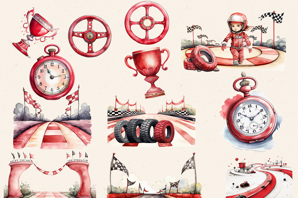 TURBO KID RACERS CRIMSON RETRO CAR, an Object Graphic by Daring Digies (Photo 4 of 6)
