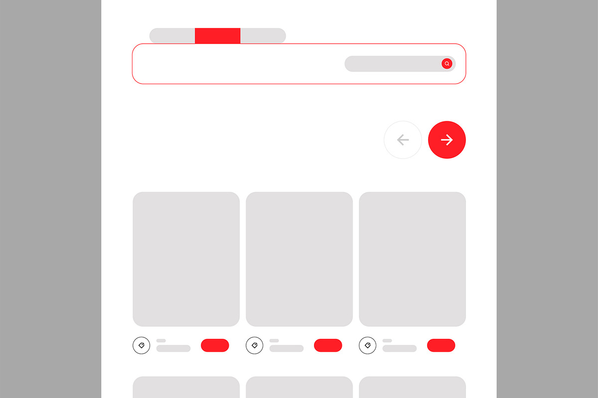 Real Estate Landing Page Wireframe, an UI Kit Template by CreativeShaper (Photo 3 of 6)