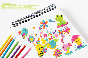 Spring Bugs Illustration Pack