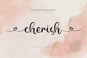 Cherish - Script Font, a Script Font by Alpaprana (Thumbnail 1 of 13)