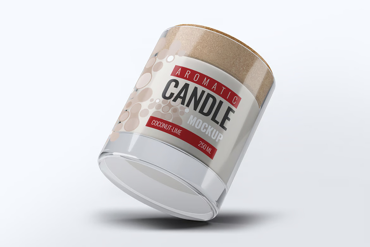 Aromatic Candle Mock-Up, a Product Mockup by DesignRushMarket (Photo 4 of 10)