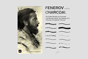 Charcoal Brushes for Procreate, a Brush Add-On by John Fenerov Art (Thumbnail 1 of 2)