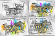 Pen Watercolor Photoshop Action, an Action Add-On by GorynArt (Thumbnail 3 of 23)