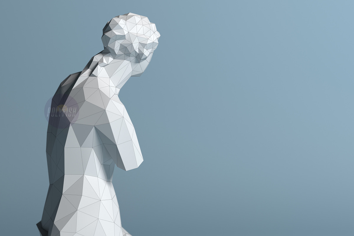DIY Venus de Milo 3D model template, a Templates & Theme by PolyFish (Photo 7 of 7)