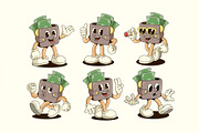 Retro Wallet Characters, an Object Illustration by Graptail (Thumbnail 10 of 10)