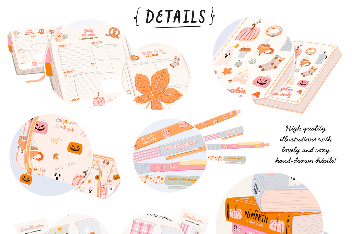 Fall School Girl: Cozy Study Clipart, an Object Graphic by Ruslana Lubenets (Photo 7 of 13)