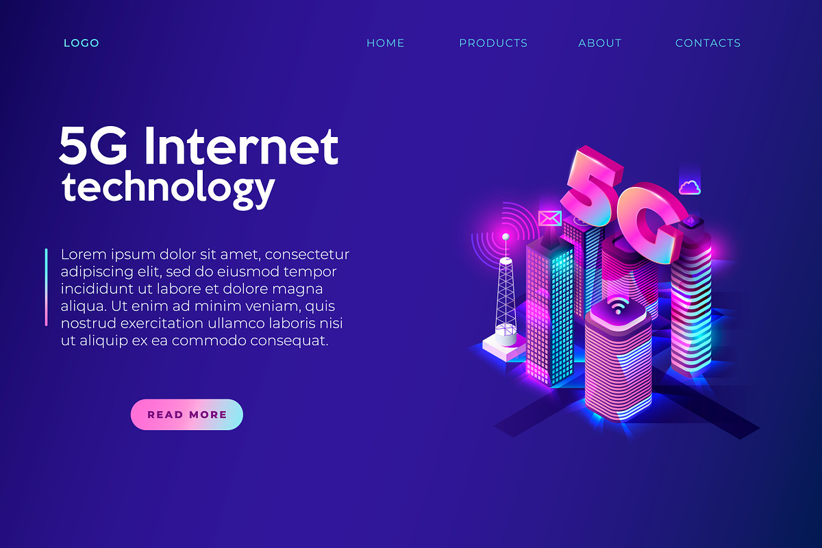 10 Isometric Headers Templates, a Templates & Theme by Roman Paslavsky (Photo 9 of 11)