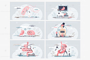12 Gut Health Concepts, a Food Illustration by VectorMine (Thumbnail 3 of 7)