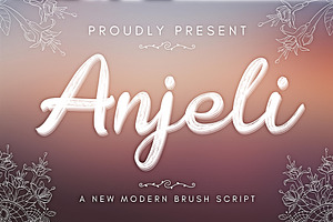 Anjeli Font Brush Script